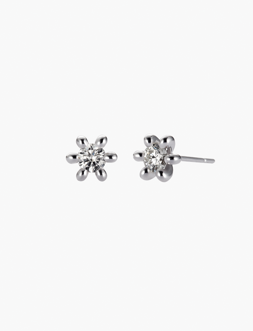 Instant of Love-Six Hearts Earrings
