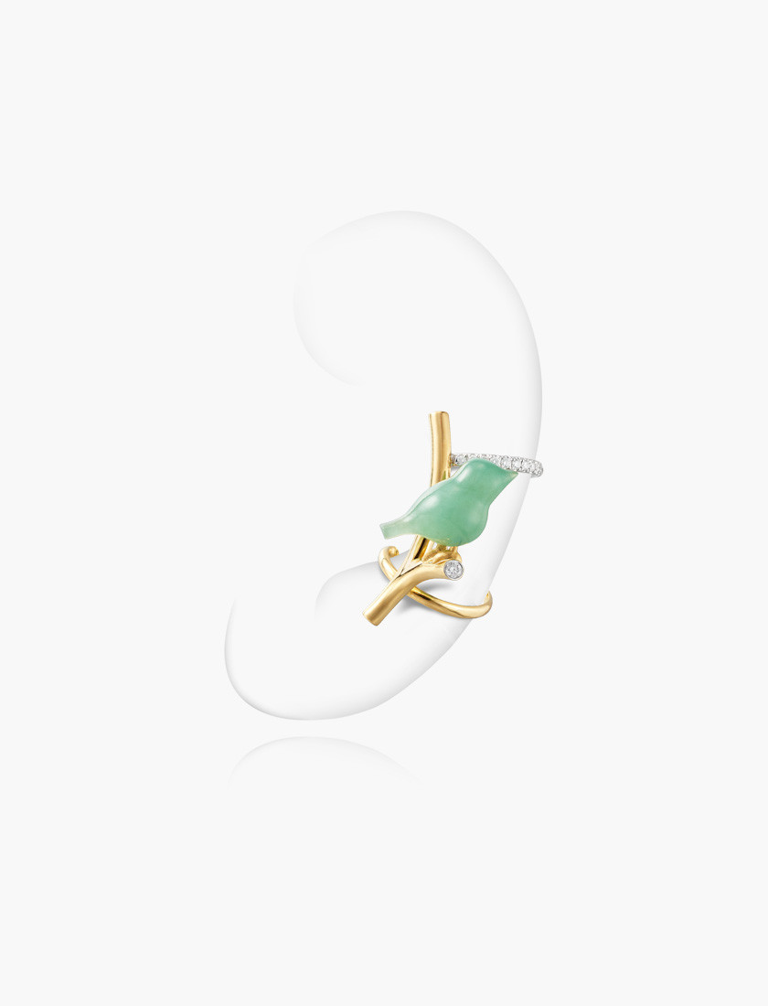 Messenger of Happiness Pair Ear Cuff