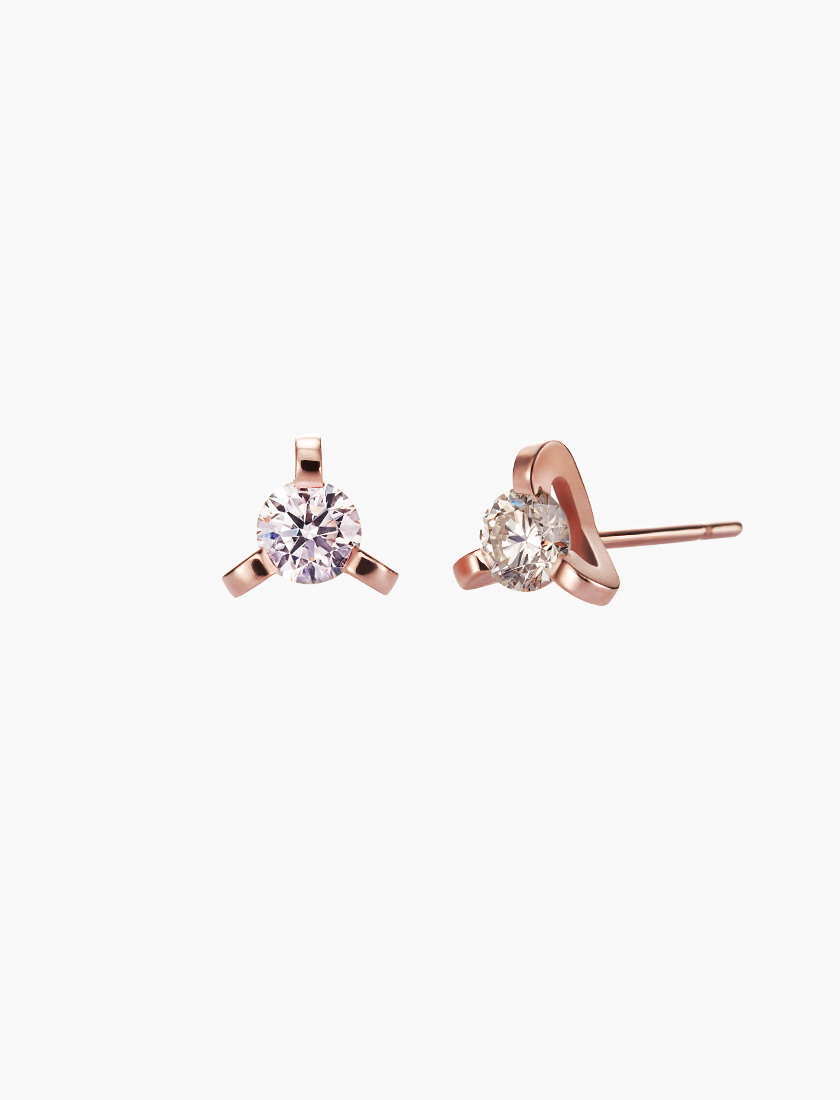 Instant of Love - Three Hearts Earrings