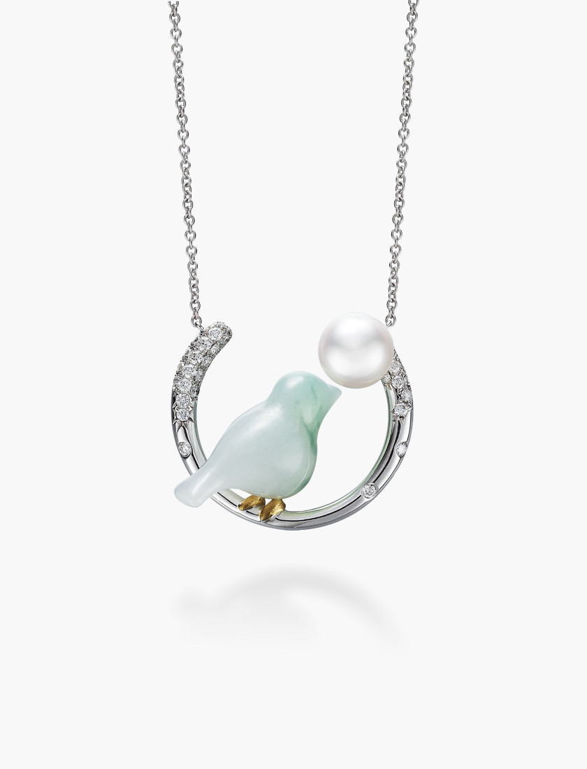 Bluebird with Pearl